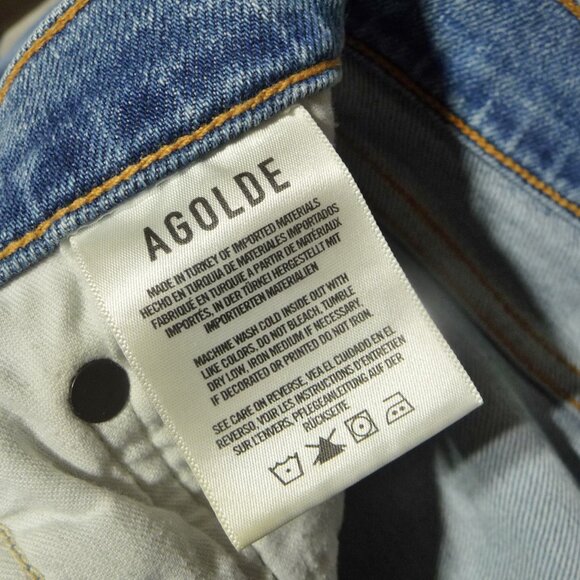 AGOLDE Toni Mid Rise Straight Jeans SIZE 28 - Picture 6 of 8